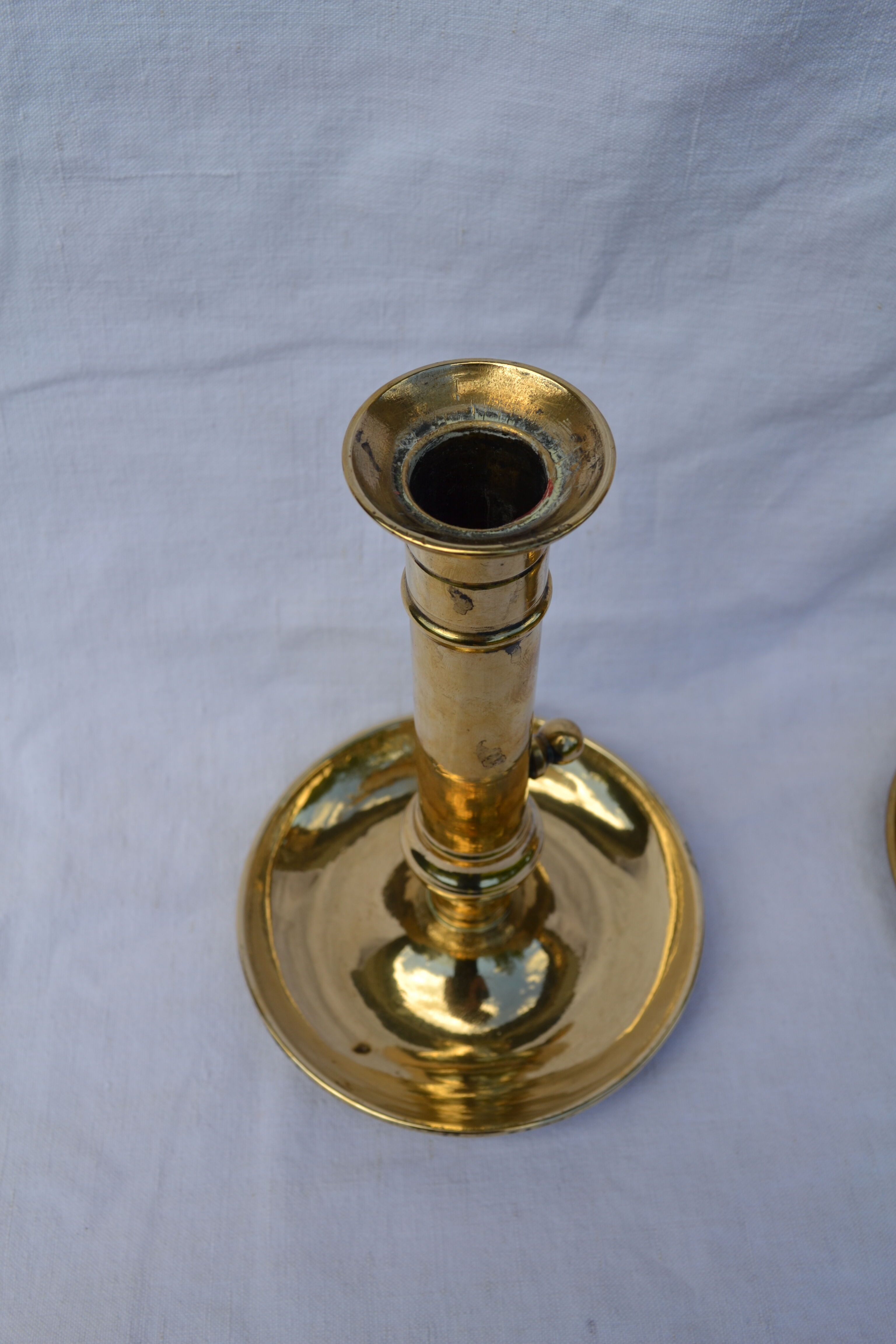 Bougeoirs laiton doré vintage