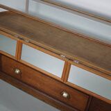 Antique Oak Jewellery Cabinet or Shop Counter, Early 20th Century