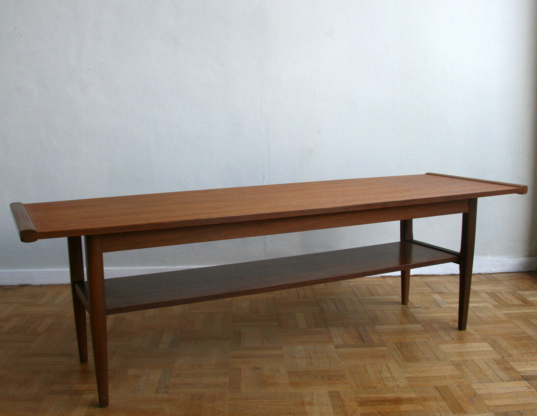 Table basse  myer  teck 1960
