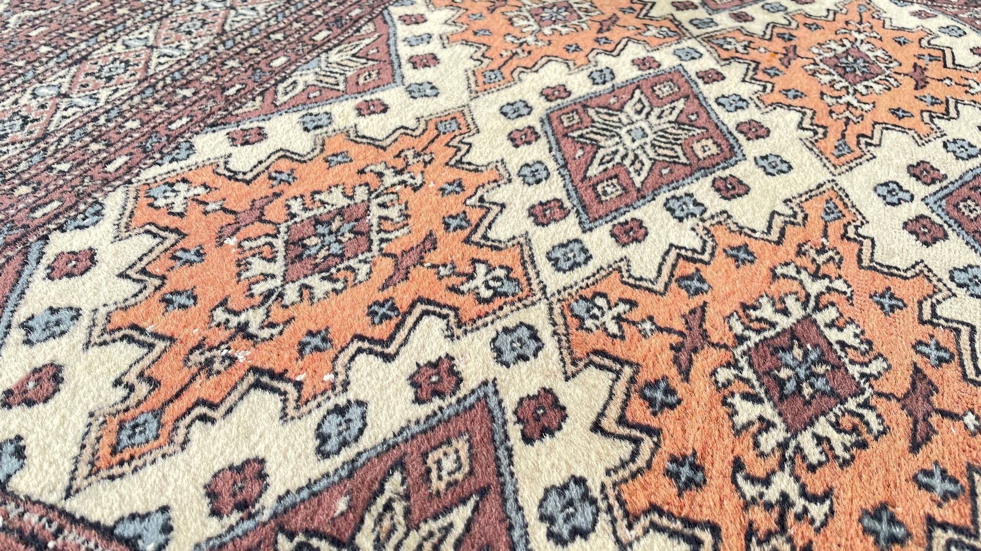 Tapis oriental pakistan gris-pourpre 196cm x 126cm