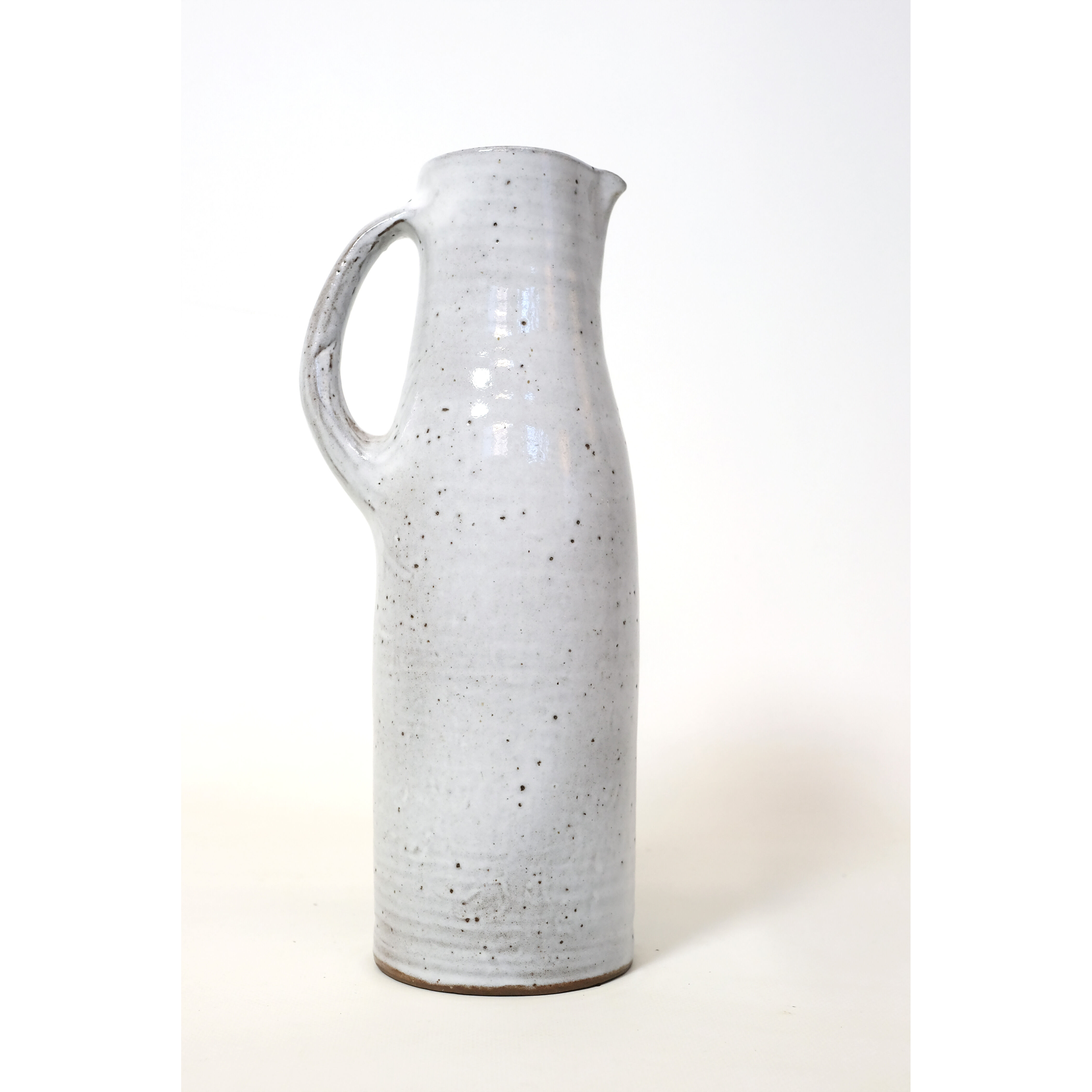 Jeanne and Norbert Pierlot, pitcher in enamelled stoneware, 30cm.