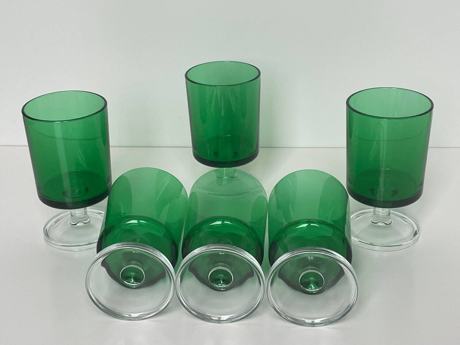 Lot de 6 verres à pied Luminarc vintage