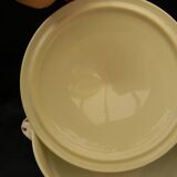 Soup tureen in earthenware from sarreguemines. chatenois model.