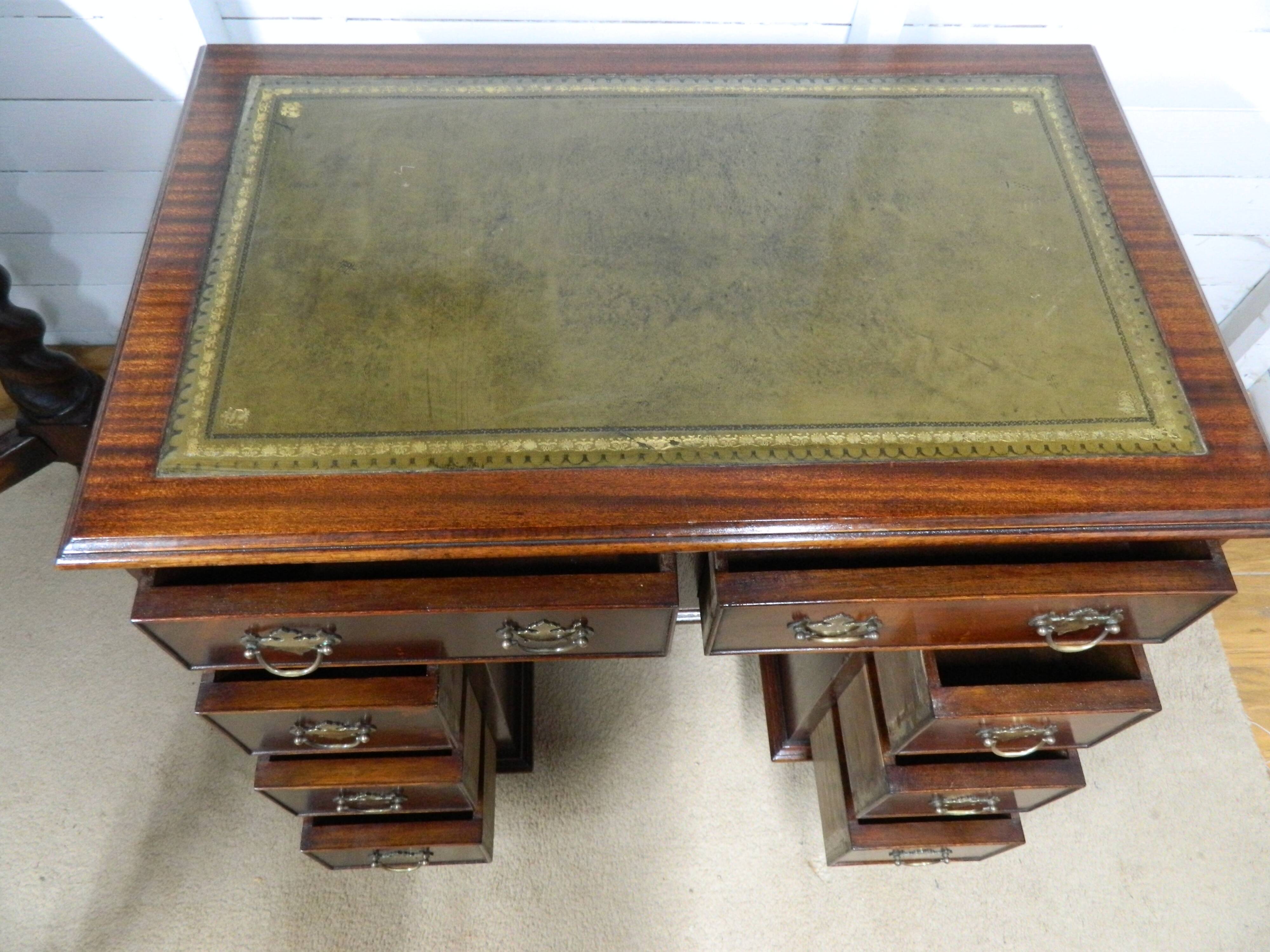 Mahogany Knee Hole Desk