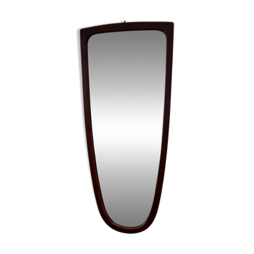 Miroir scandinave vintage "Frida" en teck