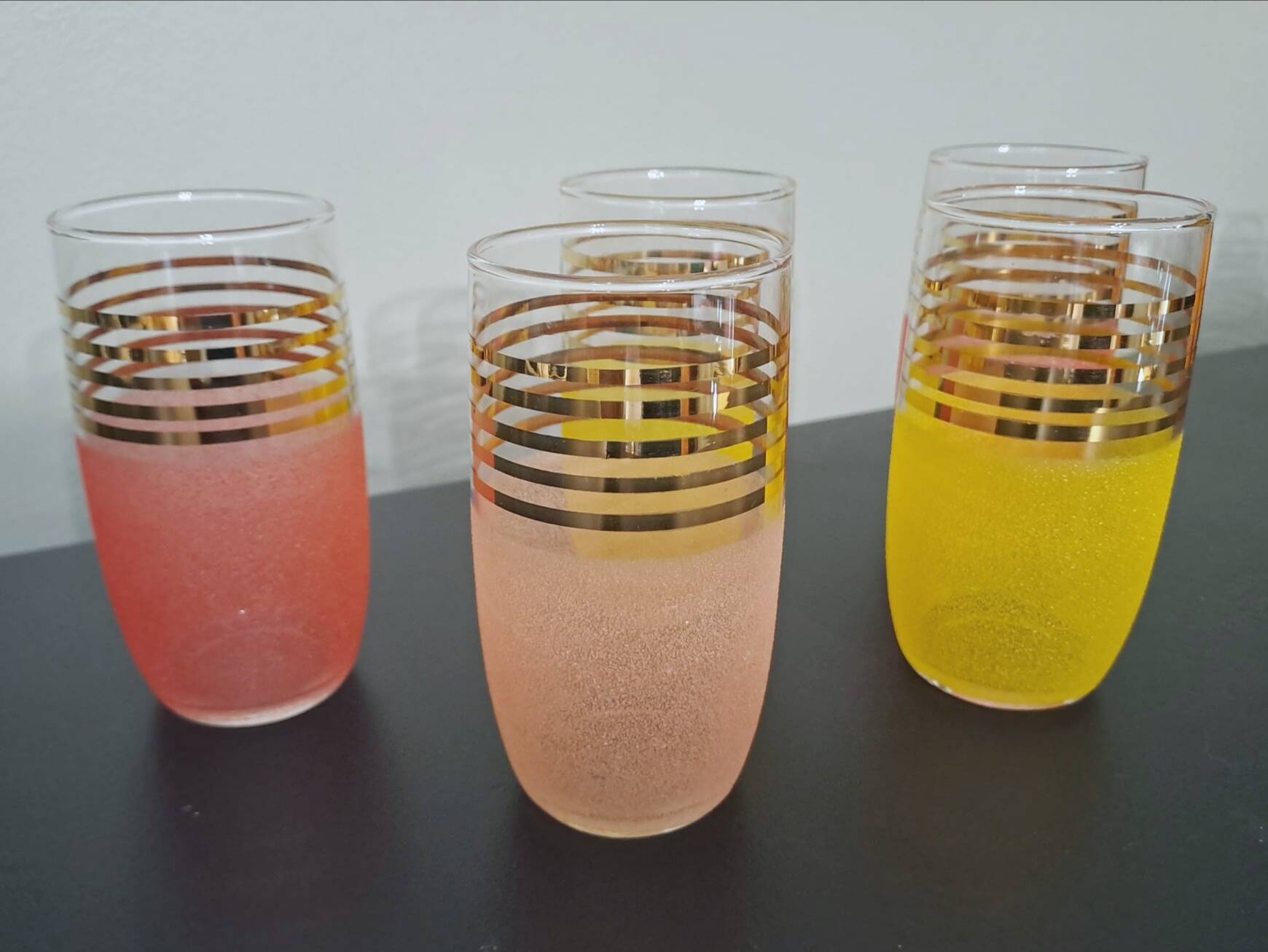Set of 5 granita orangeade glasses 20cl