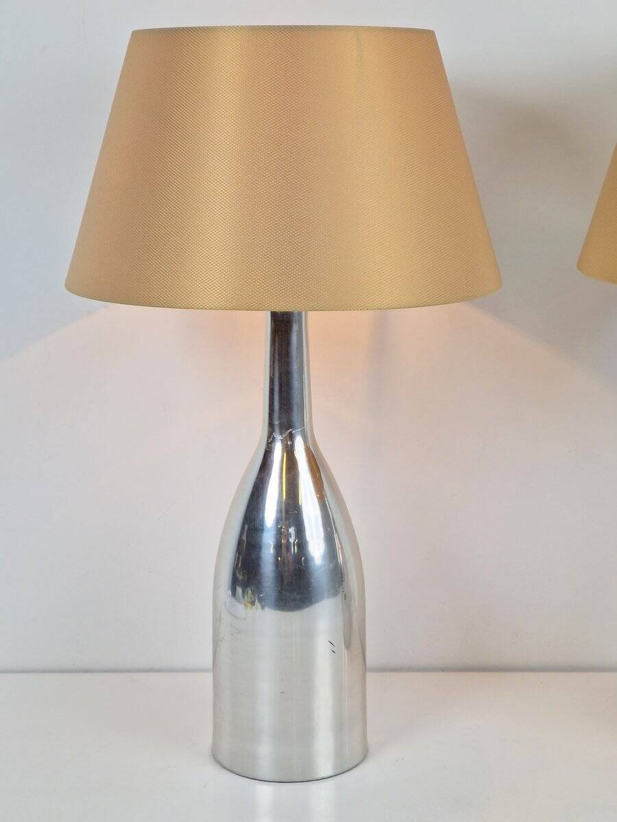 Lampes de table vintage en aluminium d'Ikea, années 1980