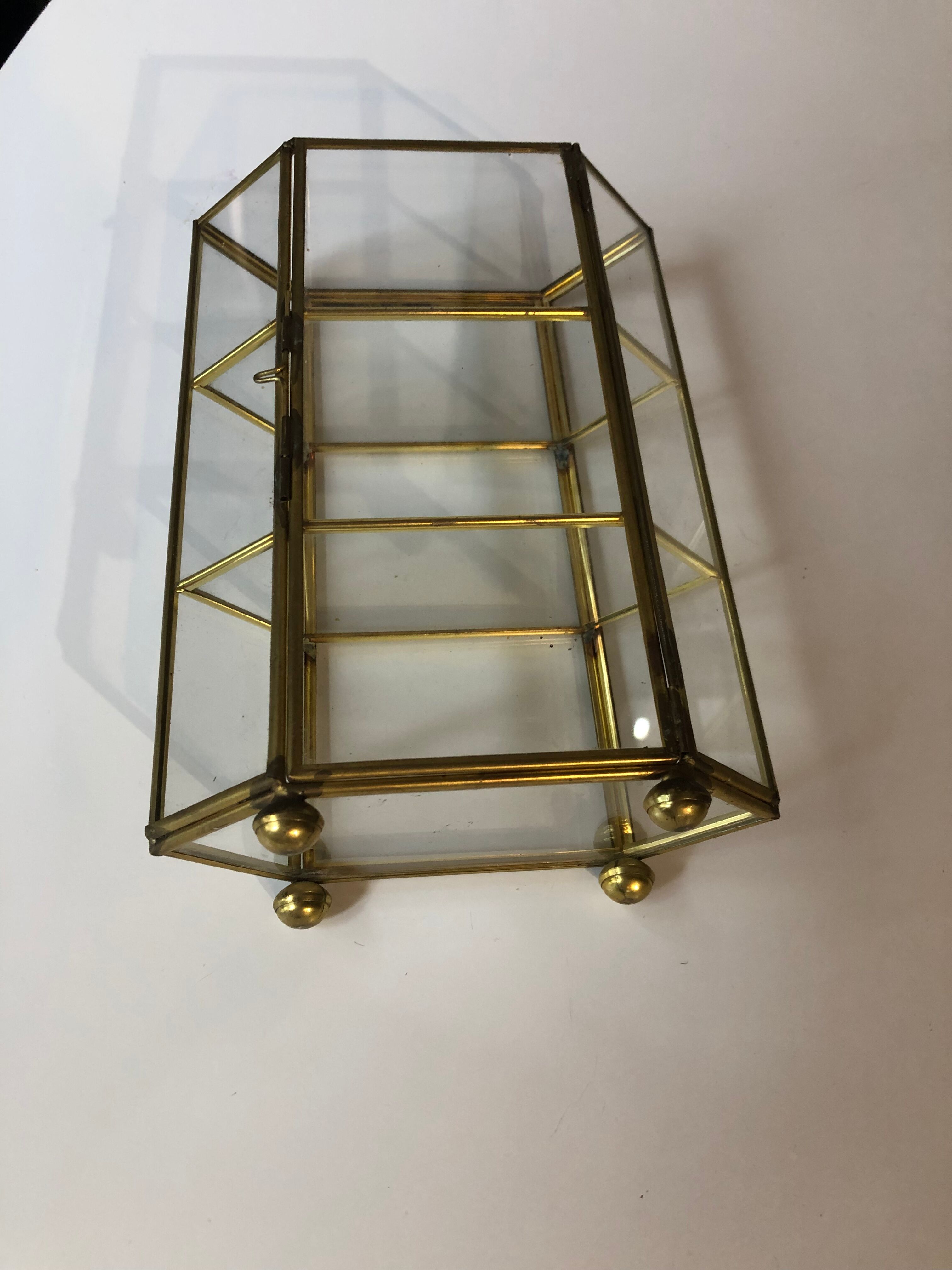 Small brass showcase
