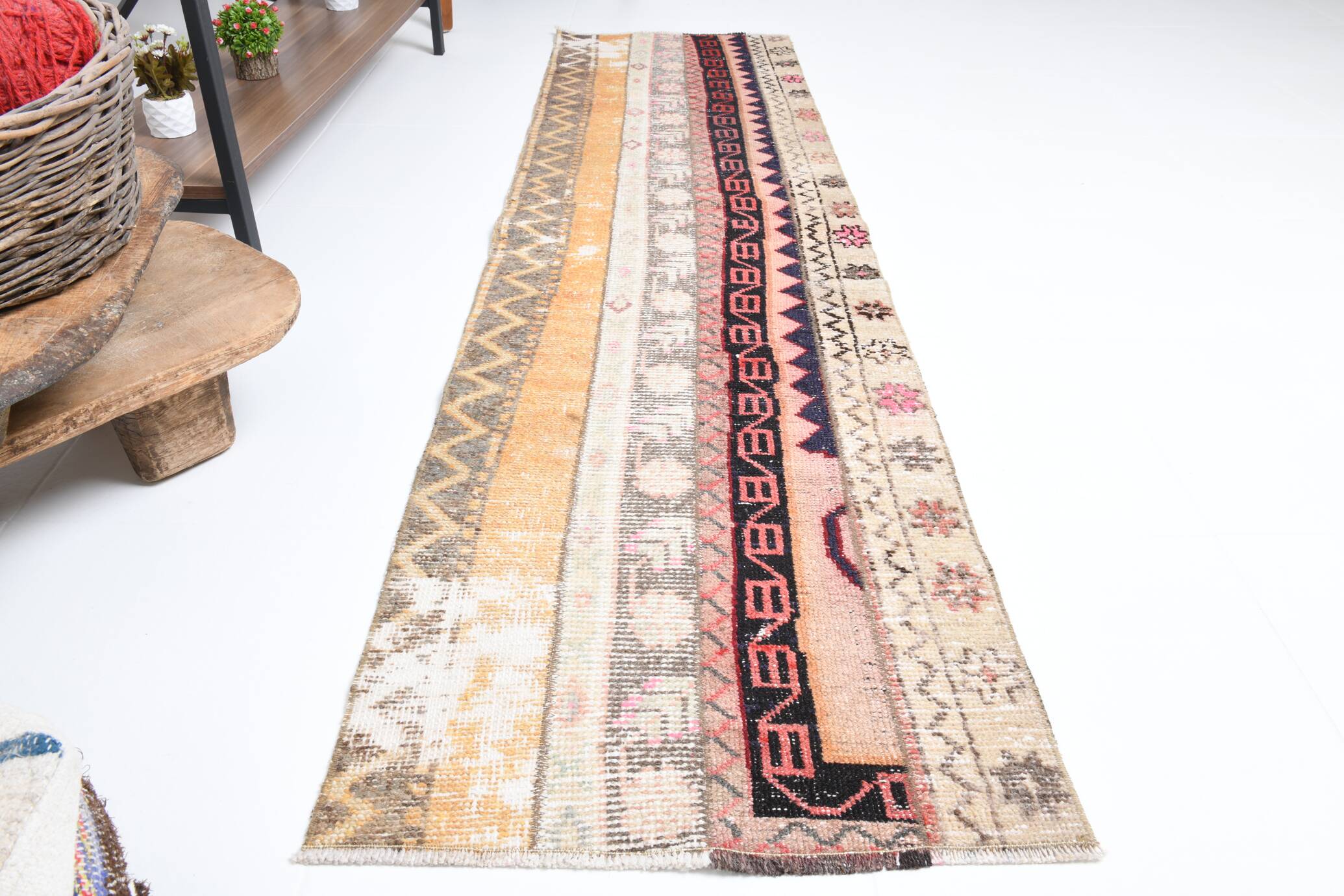 2x7 Shabby Chic Vintage Runner Rug 58x225Cm SK 17375