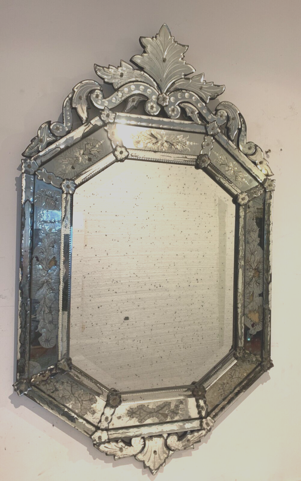 Miroir Vénitien a pare close XX siècle