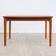 Teak dining table, made in Denmark, by the company Glos.
