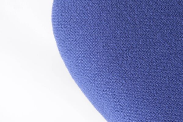 Fauteuil vintage, design allemand des années 1960 – Hêtre et teck, revêtement bleu