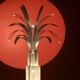 Theo Verhulst 1982 Perspex Palm Floor Lamp