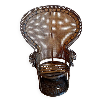 Vintage Emmanuelle armchair Peacock circa 1960