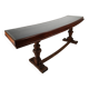 Oak museum display cabinet (1940s–50s) – horizontal curved model