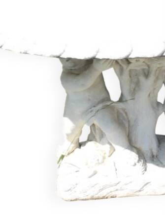 Stone table, stone garden table sculpture