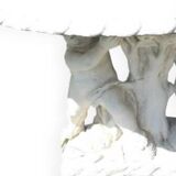 Table en pierre, table de jardin en pierre sculpture