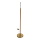 Scandinavian floor lamp in oak and metal, Sweden, 1950