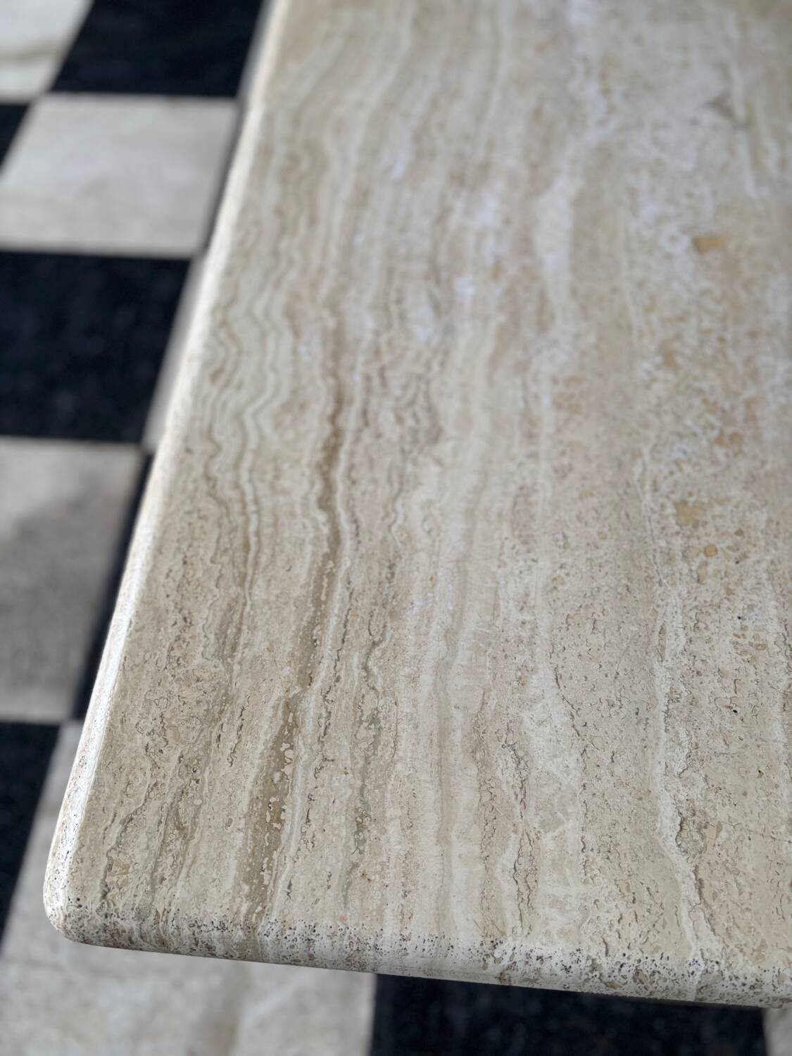 Vintage travertine coffee table