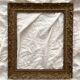 Old frame in gilded wood with stucco decoration circa 1900