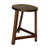 Wooden tripod oak stool 450mm