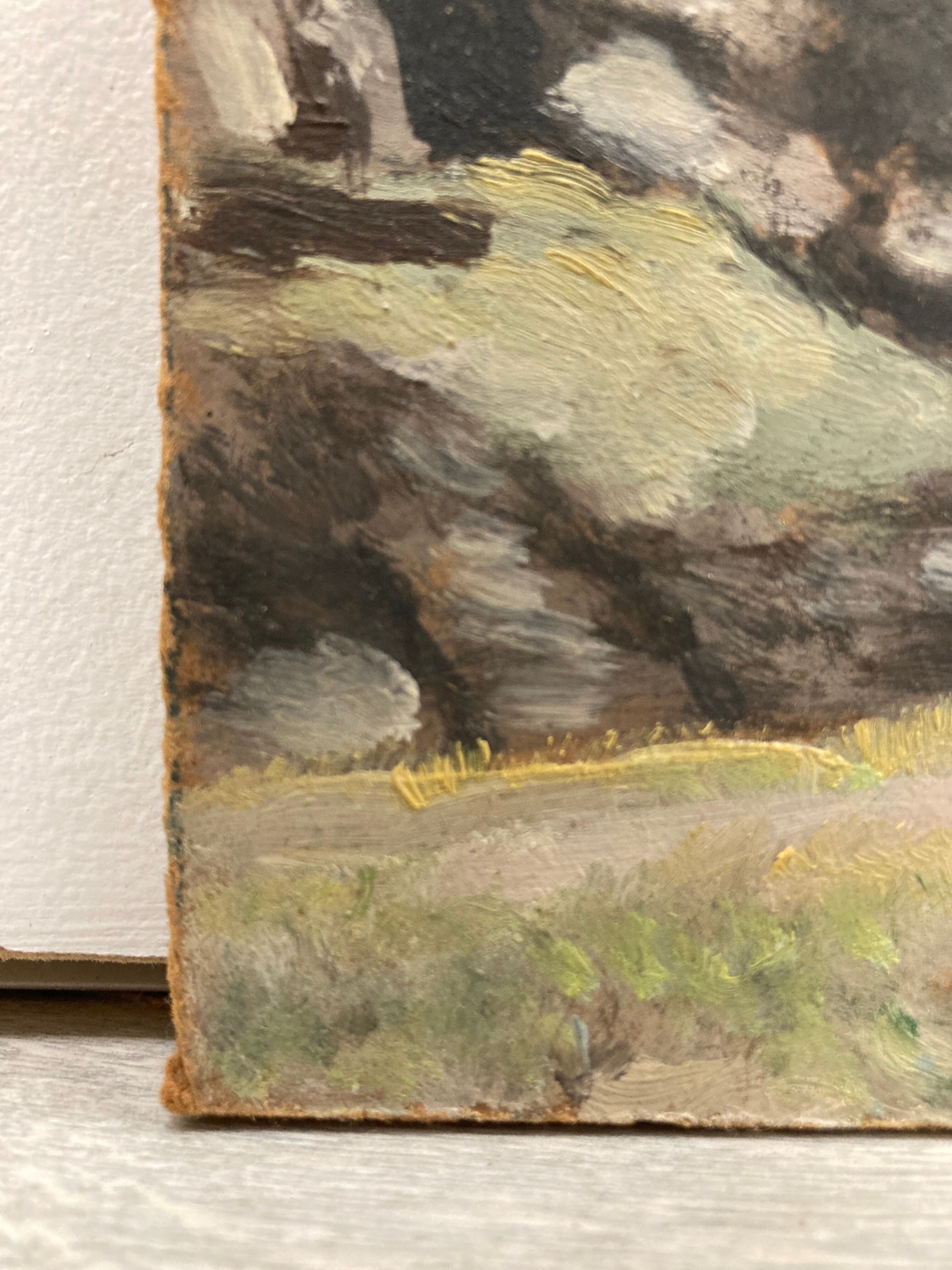 Vintage landscape painting