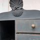 19th-century writing desk in pine