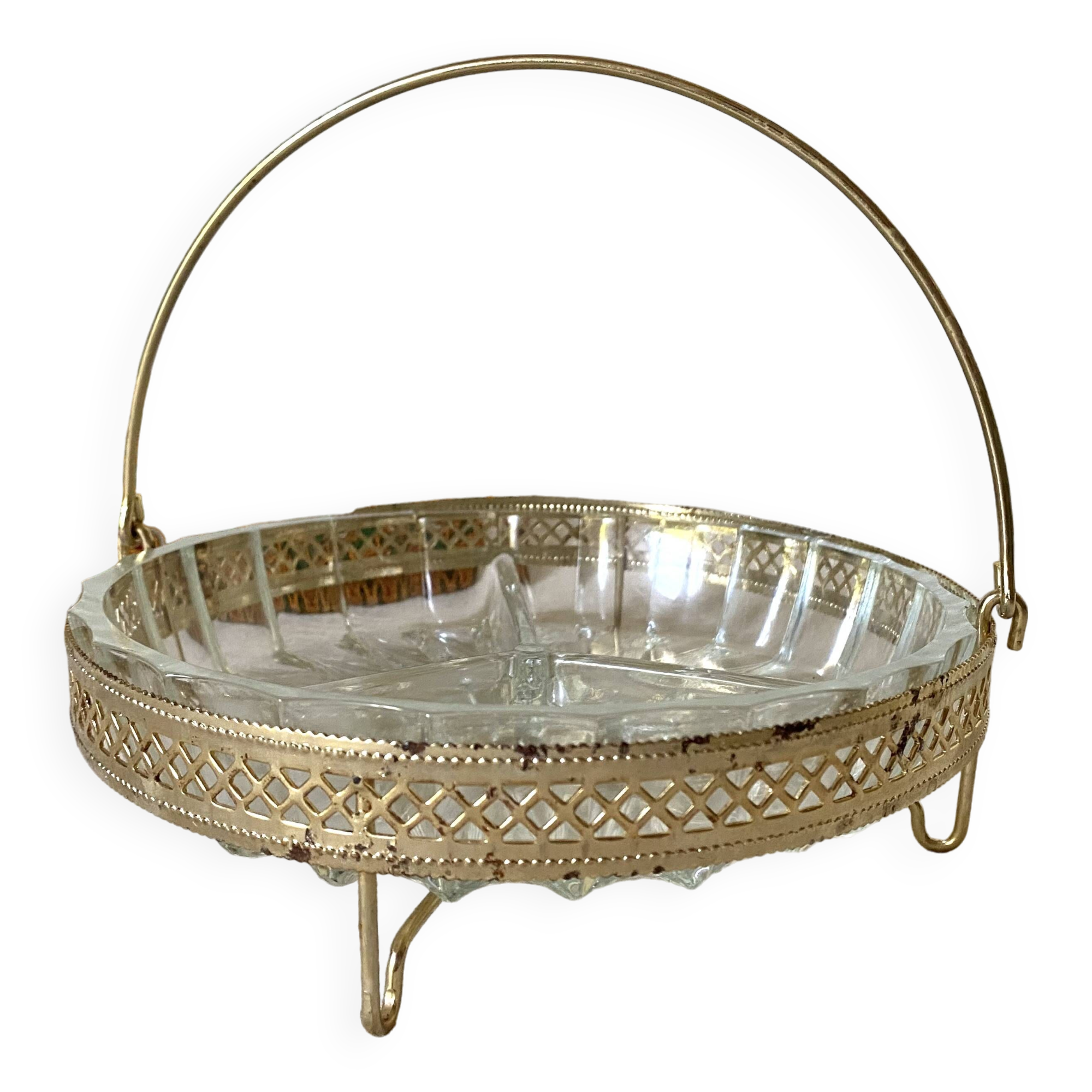 70s aperitif serving dish