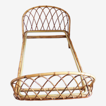 Rattan bed vintage basket 1 person
