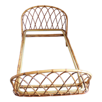 Rattan bed vintage basket 1 person