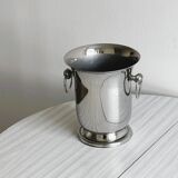 Seau à champagne vintage en métal brillant