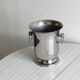 Vintage shiny metal champagne bucket