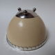 Empty cut ostrich egg pocket and silver 925 italian design 70