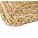 Natural Jute Rug, Alhambra Natural Color, 100% Jute Fiber Rug, Hand Braided