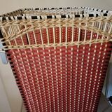 Vintage scoubidou laundry basket