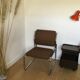 Vintage 60/70s chrome and fabric chair