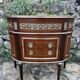 Louis XVI style mahogany and gilded bronze chest of drawers, 20th century