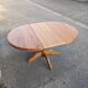 Old dining table vintage pine wooden chairs