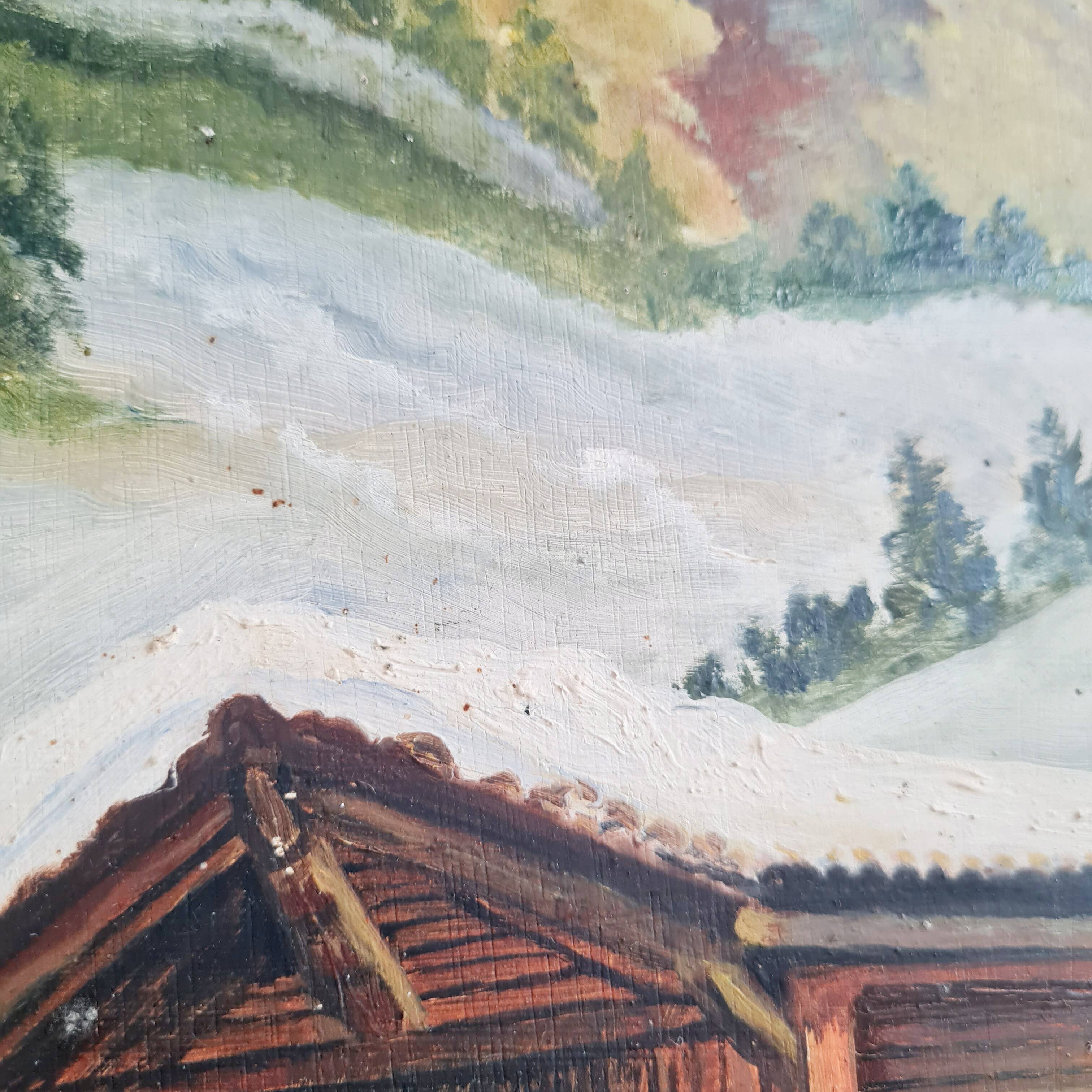 Old painting from the 50s - old painting