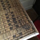 Rattan side table