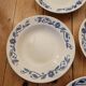 Set of 7 floral pattern soup plates ЗиК