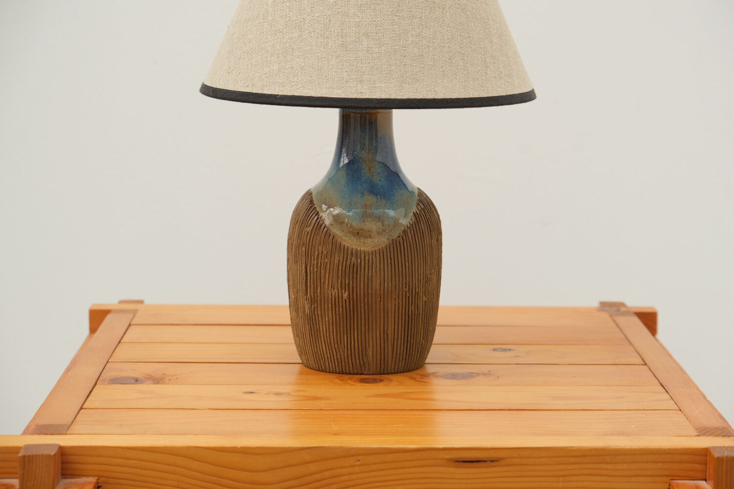 Scandinavian ceramic lamp by lyfa, 1970