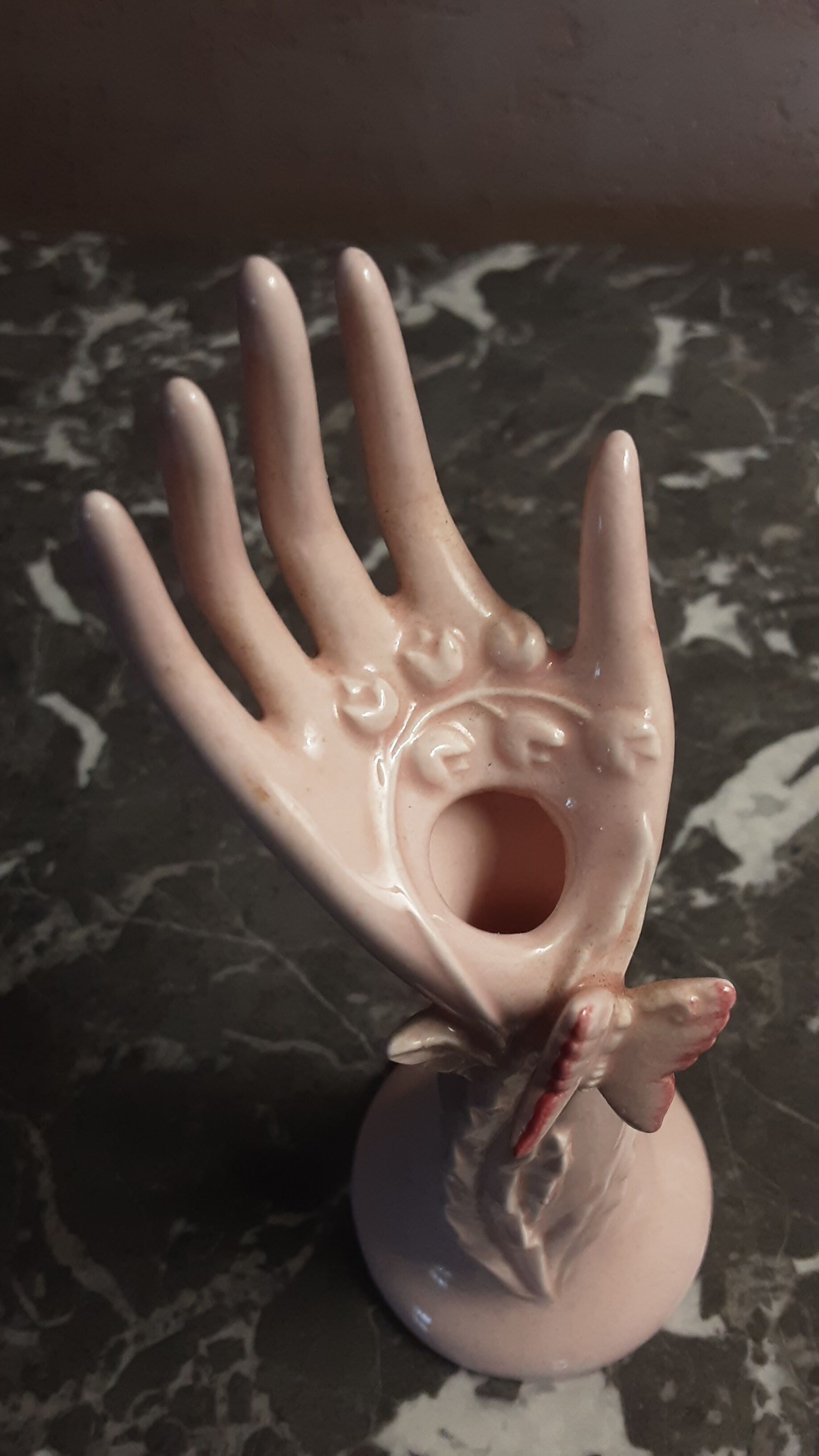 Hand vase in earthenware- vintage