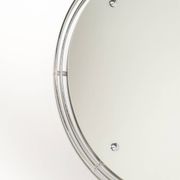 Chrome-plated metal wall mirror, second half of the 20th century