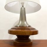 70s floor lamp in ceramic and chrome metal