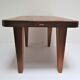 Tabouret bas bois massif années 50 / 60