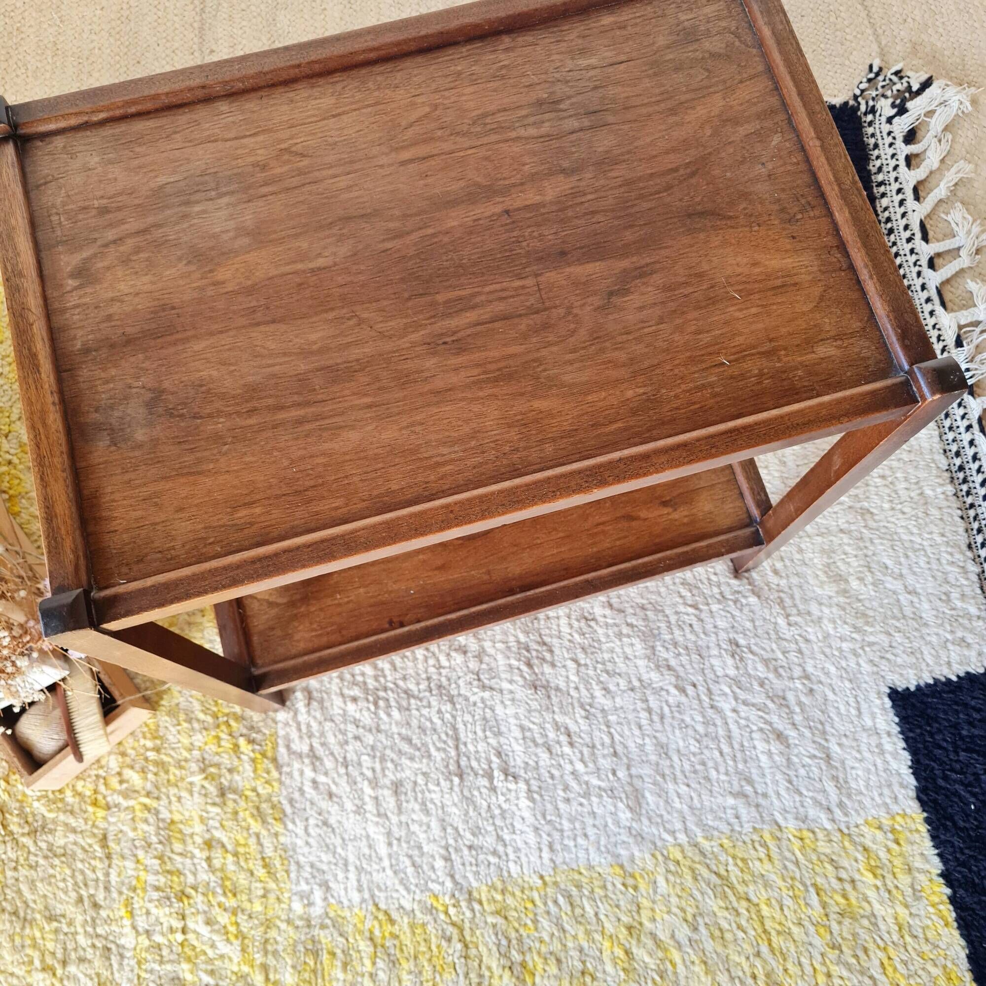 Small antique wooden side table