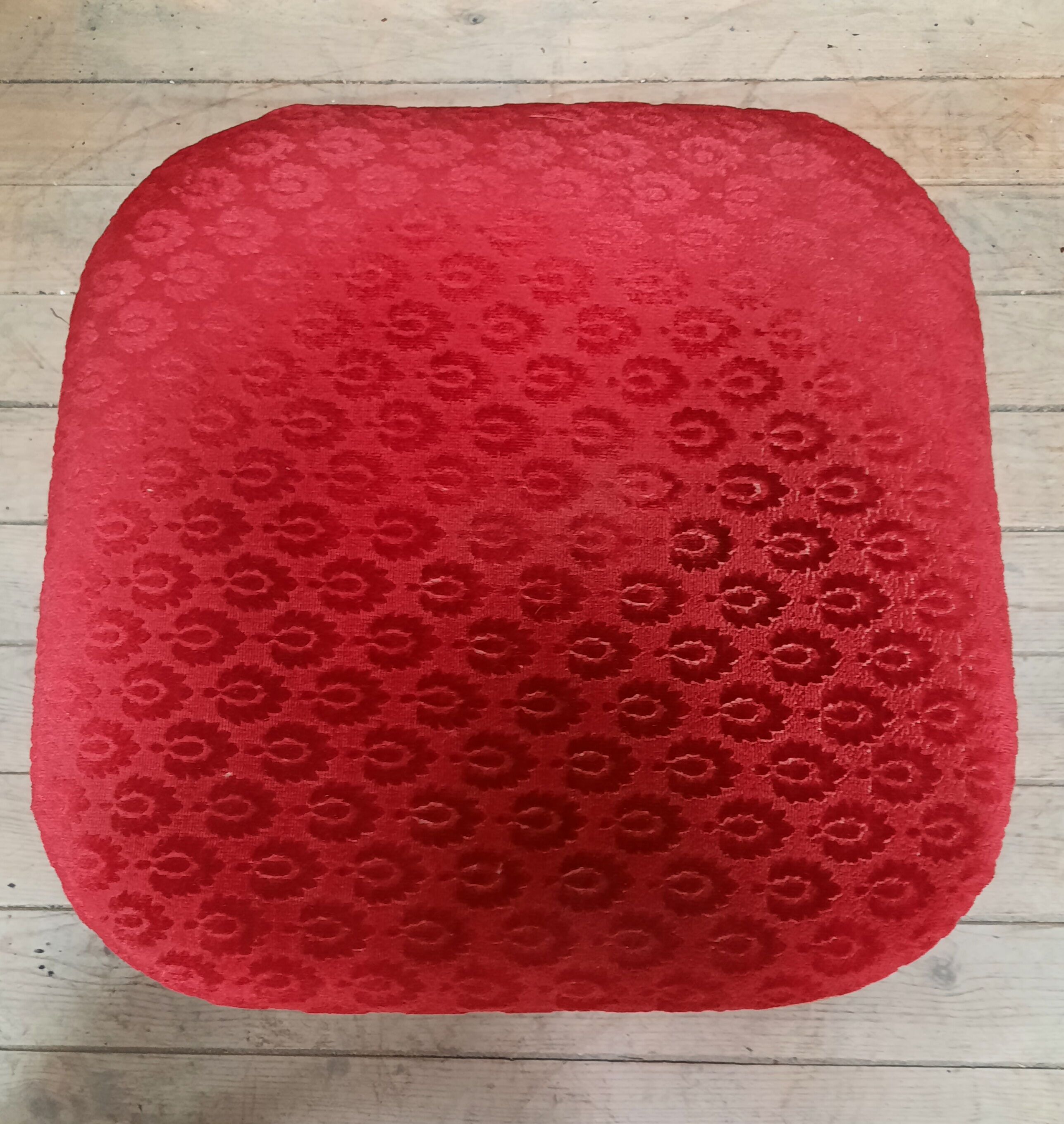 Curved wooden stool
