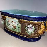 Barbotine, cache pot , XIX siècle début XX siècle