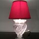 Petite lampe en verre. Vers 1940